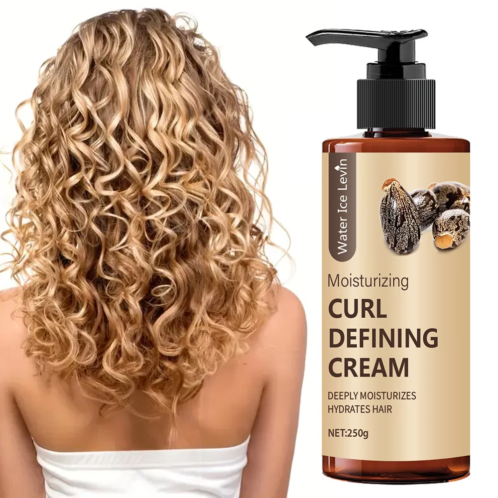 Perm, Latin curls, braids, curling styling cream, gives hair a natural, voluminous and long-lasting style, moisturizes and nourishes, suitable for wavy and curly hair, protects hair