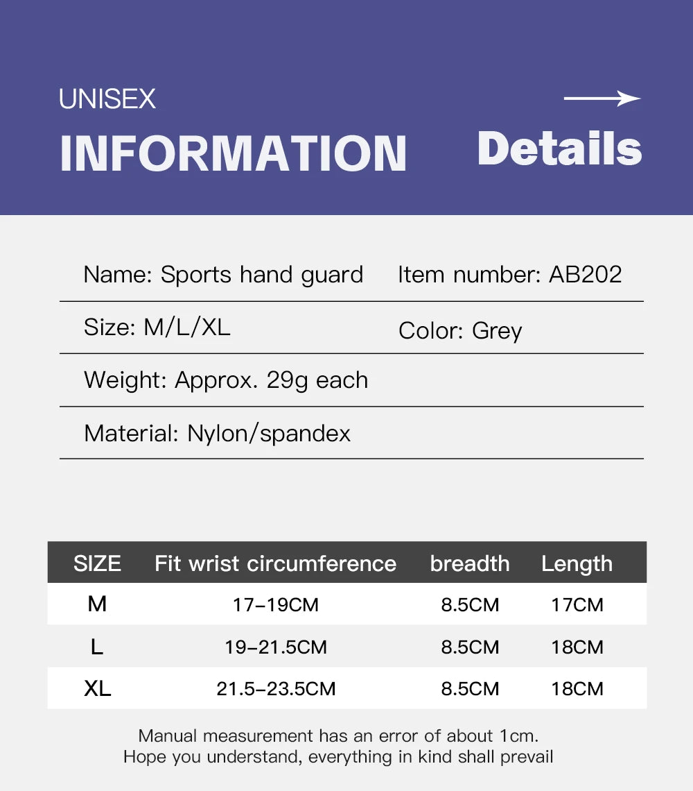 Gym Sports Wristband Wrist Protector Palm Guard Wrist Support Adjustable Wrist Brace Strap Compression Gloves for Carpal Tunnel