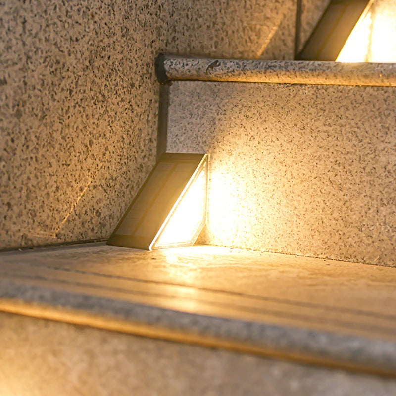 8Pcs LED Solar Step Lights, Waterproof Outdoor Stair Lights, Solar Deck Lights Outdoor Solar Landscape Lighting for Yard, Patio