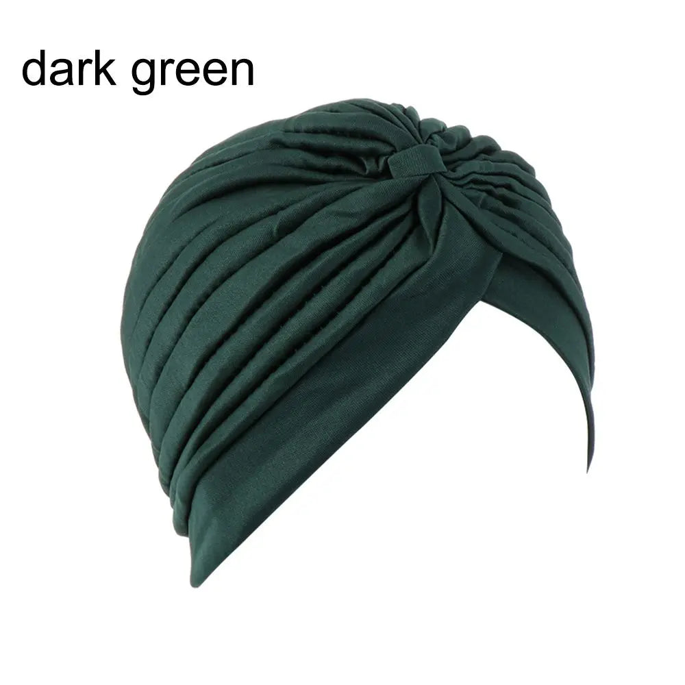 Women Head Wrap Ladies Head Cover Stretchy Turban Muslim Hat Bandana Scarf Hair Loss Chemo Cap Headwear