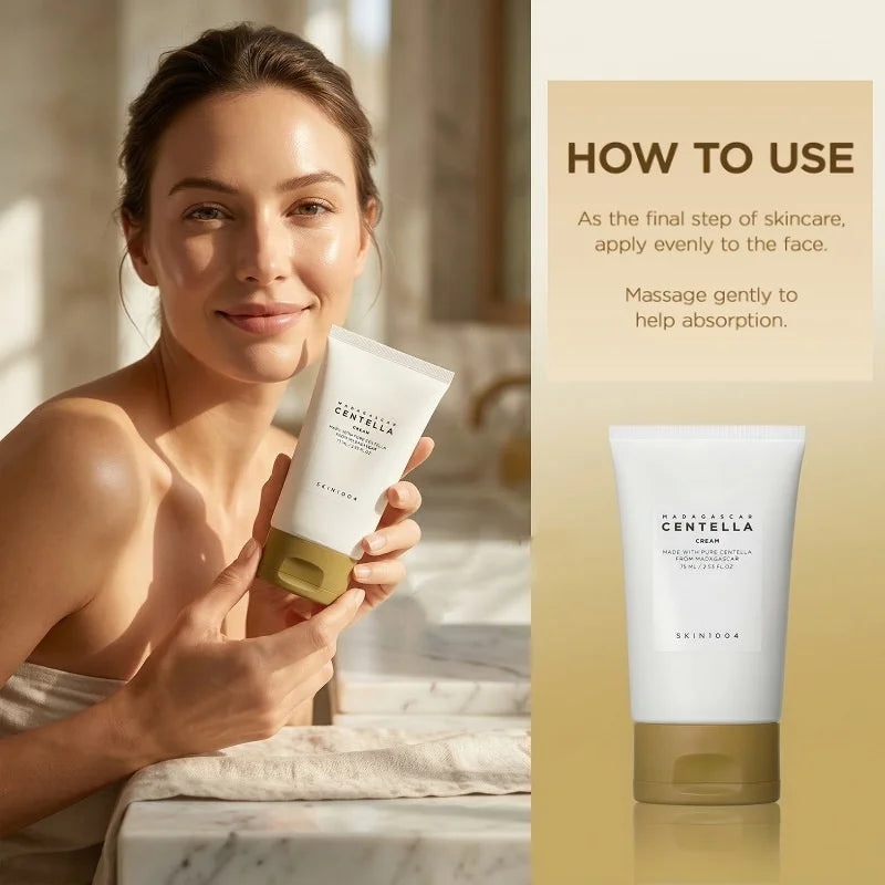 Korean Madagascar Centella Cream Facial Moisturizer for Soothing Cream,Hydrating,Strengthening The Skin Skincare Beauty Products