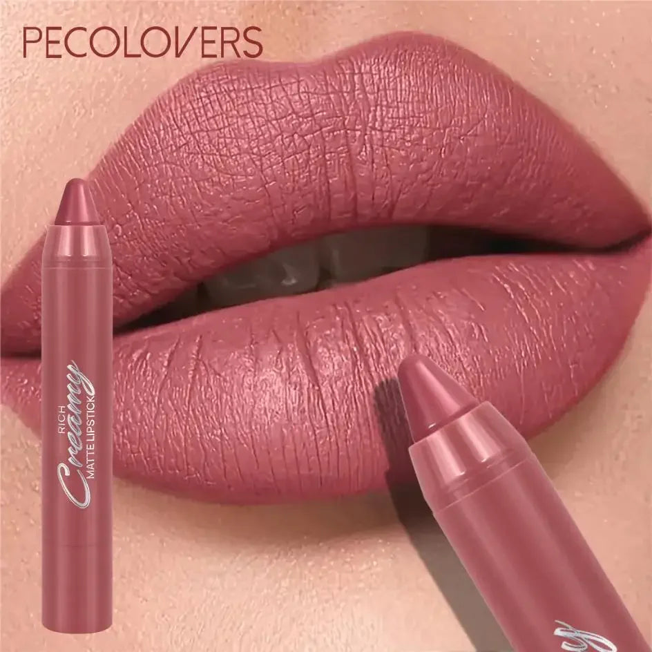 1PC Smooth Lip Glaze,Waterproof, Moisturizing Matte Lipstick Pen,Perfect for Party & Stage Makeup