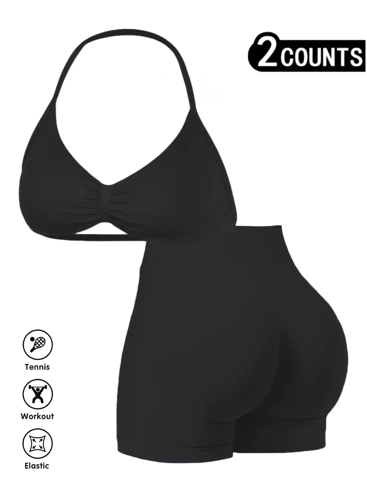 Seamless Hip Hugging Fitness Shorts, Internet Famous Sports Three Part Pants, High Waisted and High Stretch Peach Hip Pants for