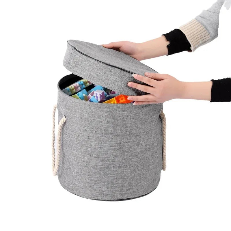 Children's Toy Storage Bucket, Drawstring Waterproof Foldable Large-Capacity Household Baby Miscellaneous Items Quick Storage Storage Bag