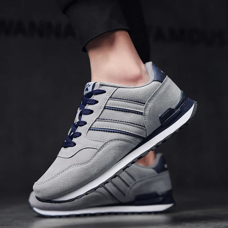 Newest Artificial Leather Men Causal Shoes Male Spring Men Fashion Light Shoes Sneakers Lac-up Flats Breathable Outdoors Sapato