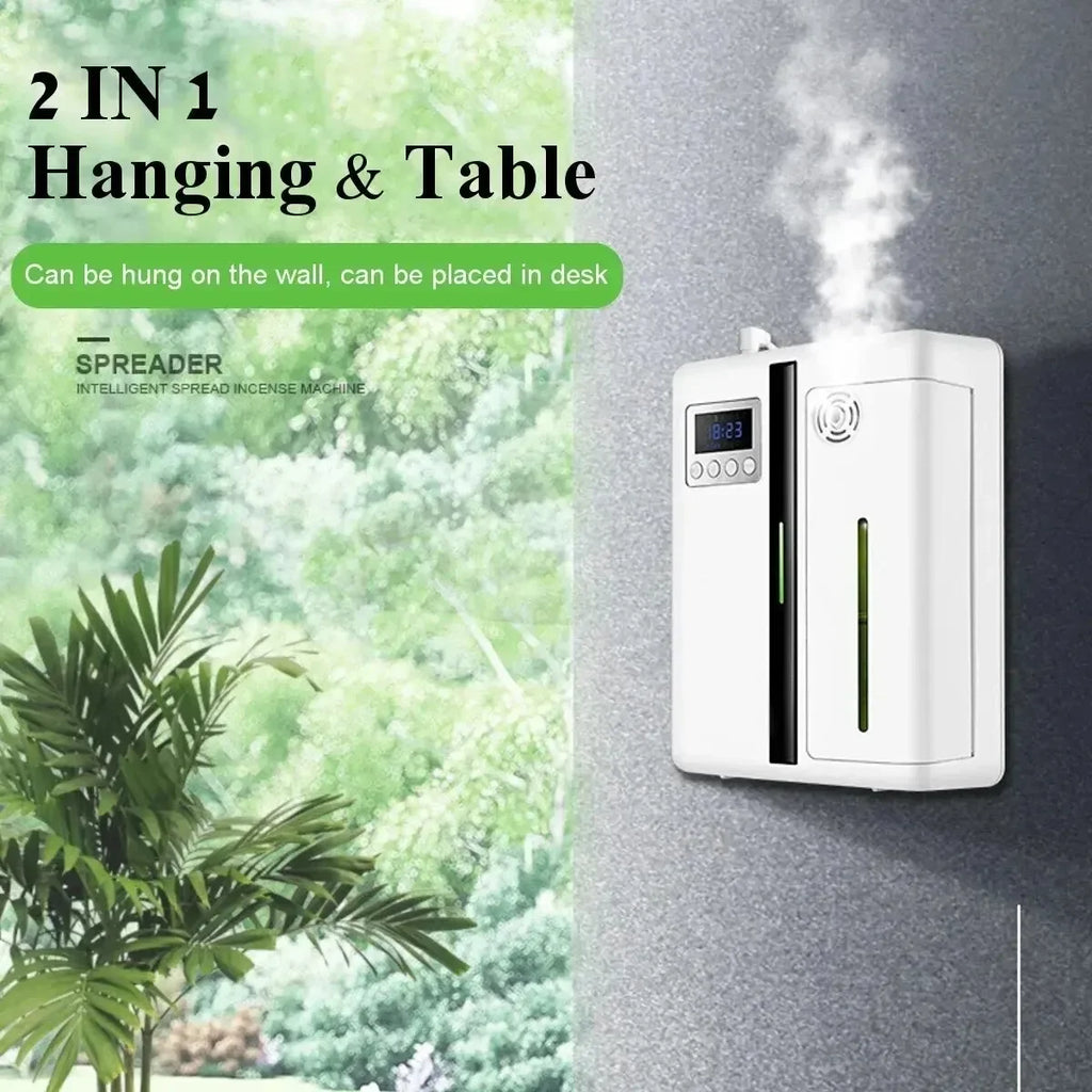 200ml Waterless Scent Aroma Diffuser Bluetooth Wall-Mounted Fragrance Machine Smart Scent Diffuser for Essential Oil Hotel Home