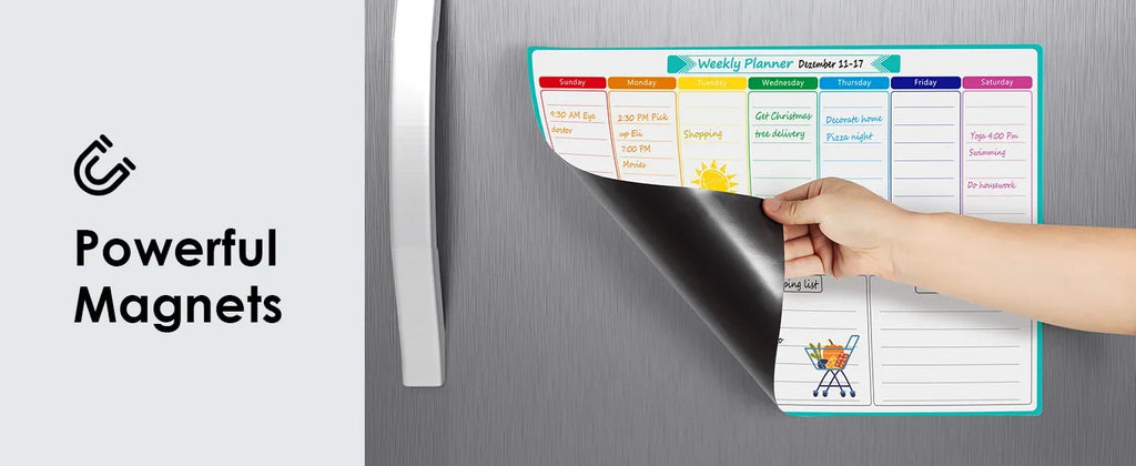 A3 Size Magnetic Dry Erase Weekly & Monthly Planner Whiteboard Blackboard Fridge Sticker Calendar