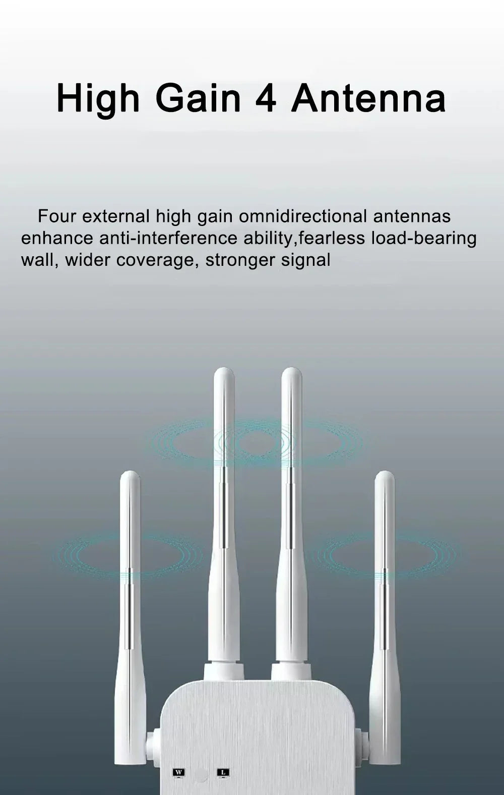 NEW 1200Mbps WiFi Repeater Wireless Extender WiFi Booster 5G 2.4G Dual-band Network Amplifier Long Range Signal WiFi Router Home