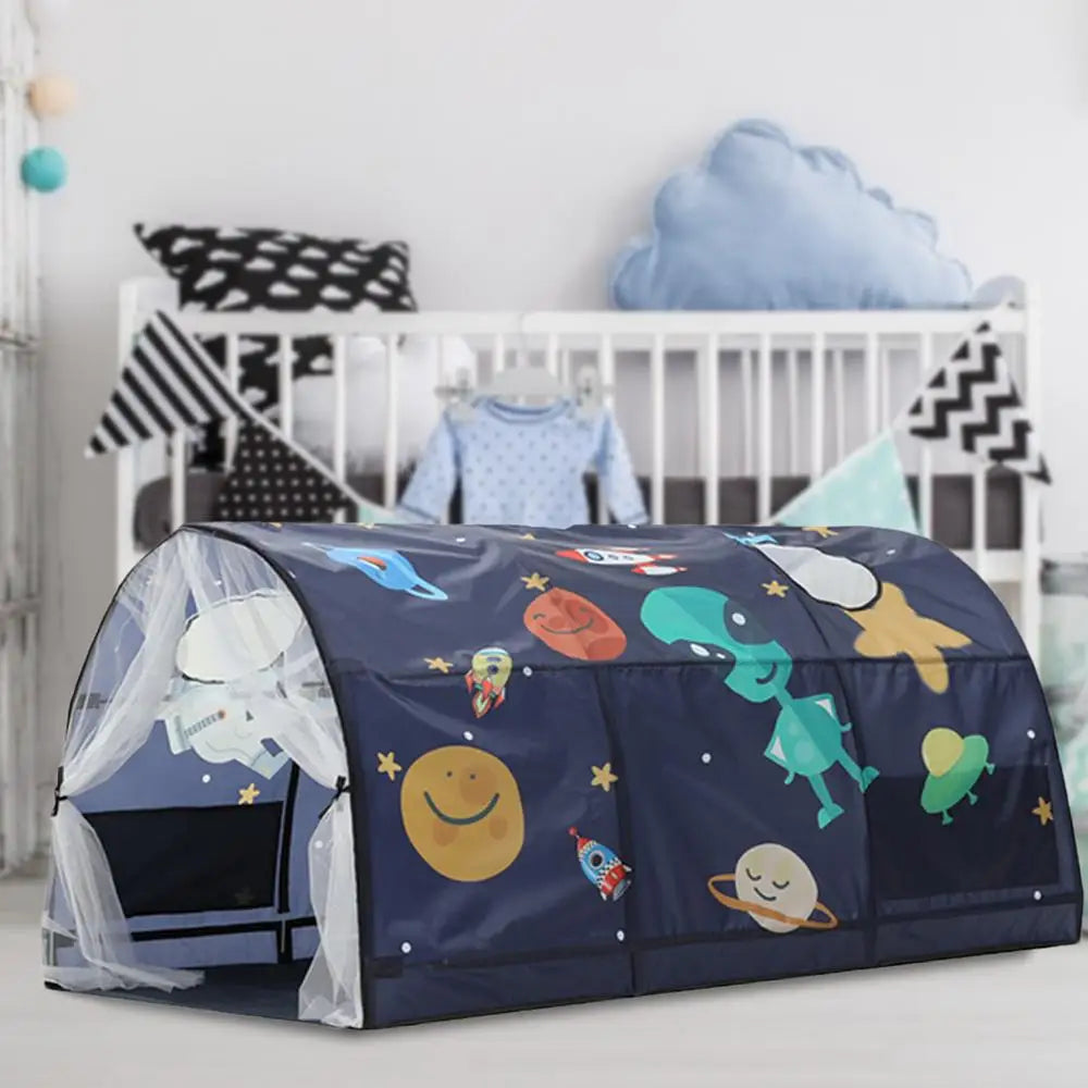 Toddler Sleeping Tent Kids Play Tunnel Tent Bed Tent Privacy Tent Bed Canopy Shelter Indoor Cabin Tent Garden Kids Game Room