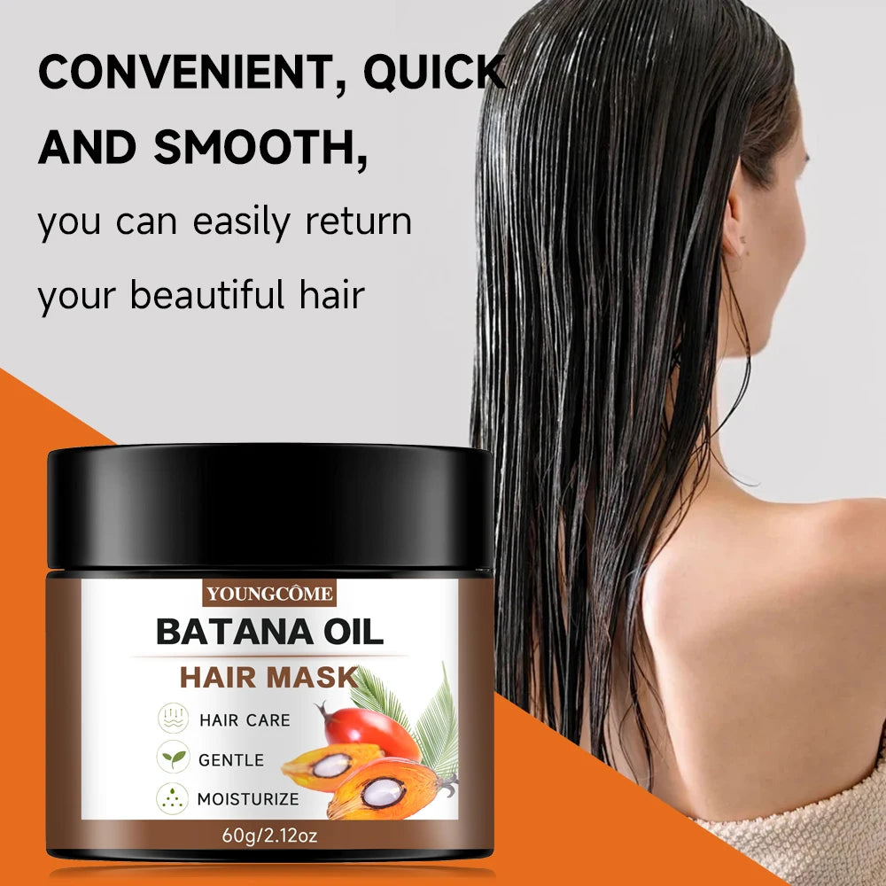 Batana Fruit Oil Professional Hair Mask, Professional Hair Care Deep Conditioning for all hair types, ,  Travelling Essentials