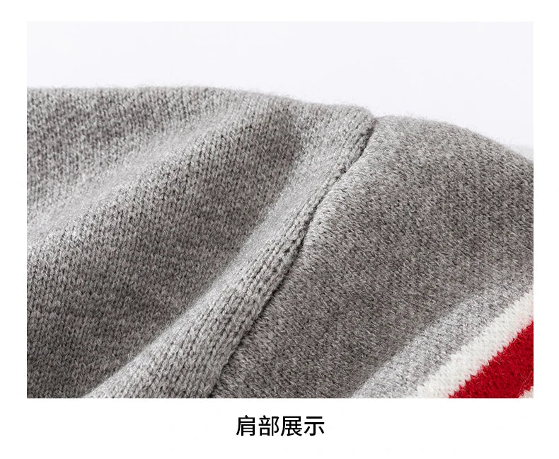 Hot Selling Men's Autumn Winter Knitted Cardigans Branded Embroidered Single Breasted Sweaters Fashionable Trendy Outerwear Tops