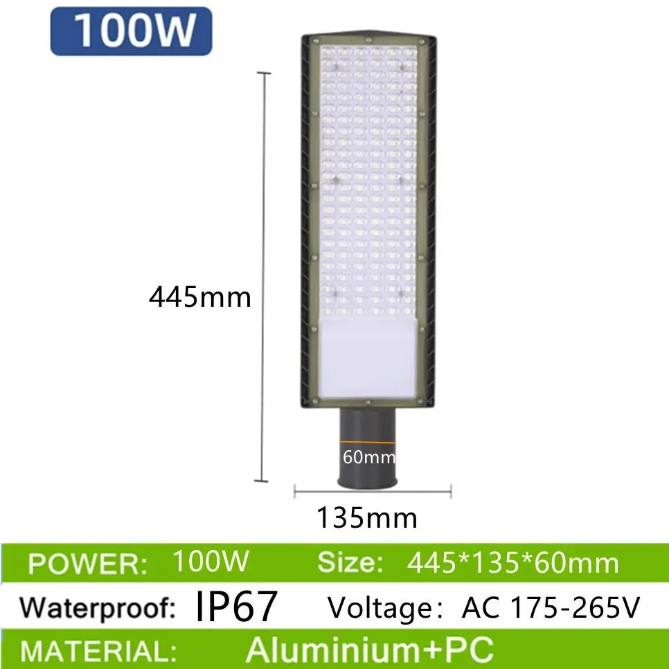 Outdoor Street Light Wall Lighting 50W 100W 150W High Quality Alumium 6000K AC175-265V Street Garden Wall Lights IP67 Waterproof