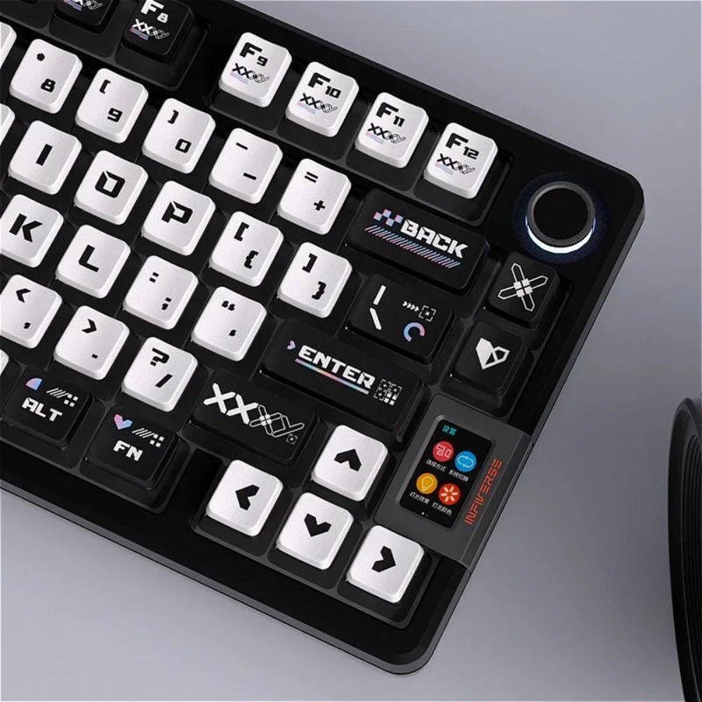 CSGO Print Set Four Side Transparent SAX Pudding Key Cap PC 125 Key for 60/64/84/98/108 Mechanical Keyboard
