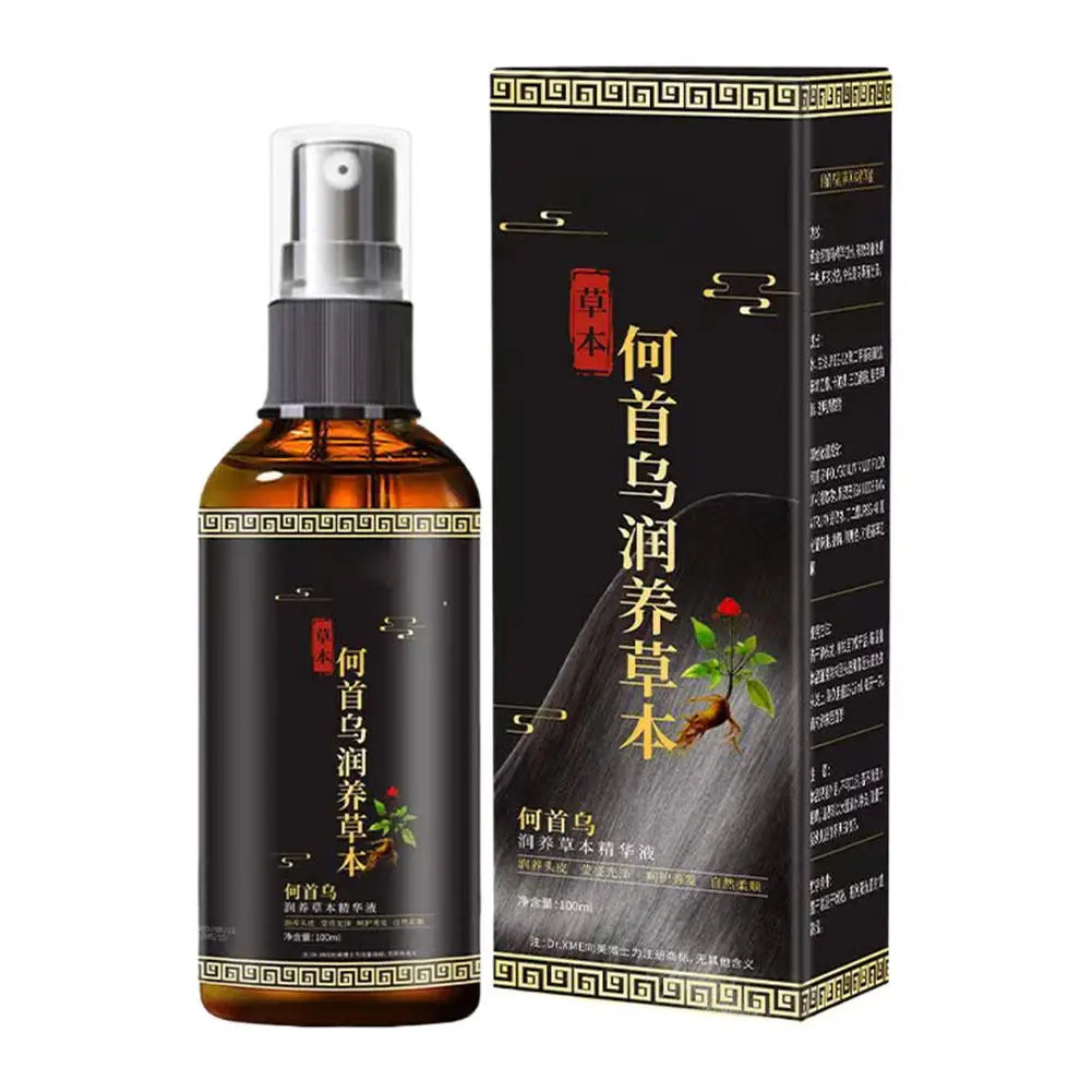 Hair Loss Solution Hair Growth Serum Spray For Men And Women,Hair Serum Polygonum Multiflori Radix, Ginger,Hair Care Essence Oil