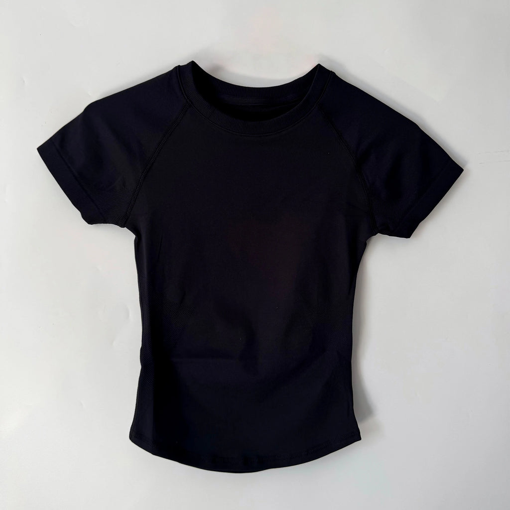 Sport Short Sleeve Top Women Seamless Yoga All-Way Stretch Clothing Running Neon Gym T Shirt Minimalist Slim Fitness Active Tee