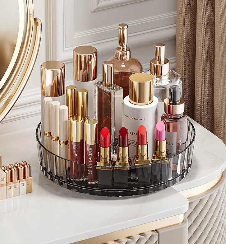 Rotating Countertop Storage Shelf Multi-scene Organizer Stand Kitchen Spice Bottle Holder Bathroom Cosmetic Storage Rack
