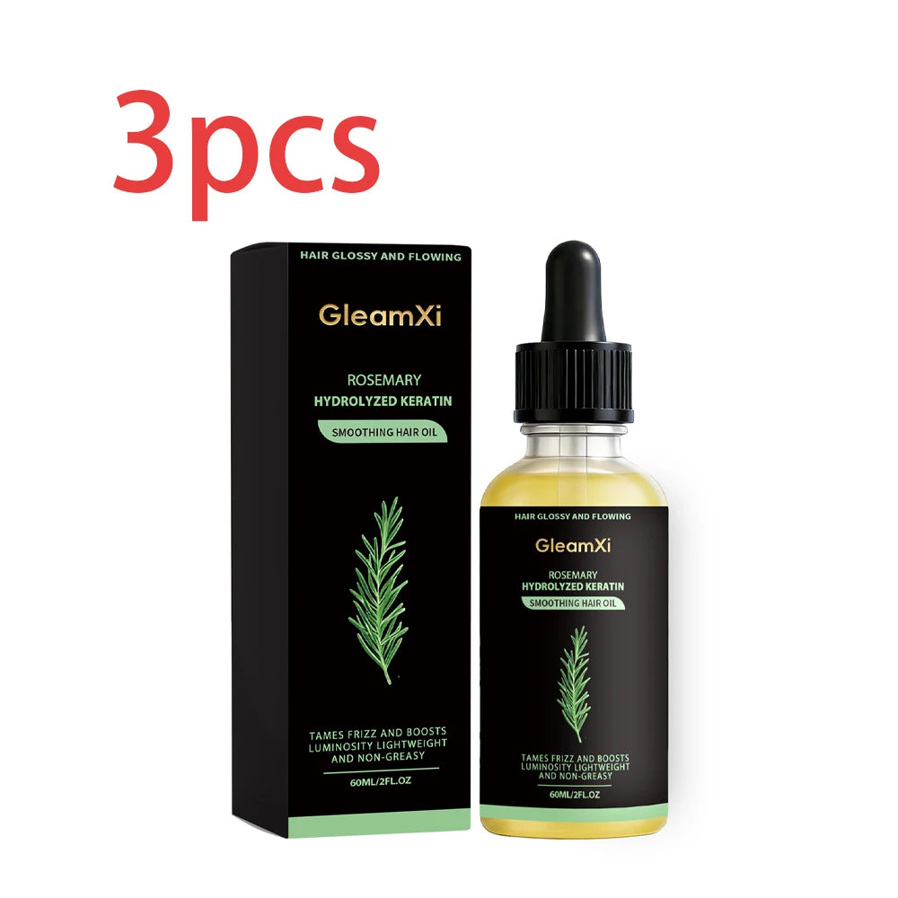 Rosemary Hair Set Shampoo Conditioner Oil Nourishing Smoothing Hydrating Silky Shine 3pcs Daily Care