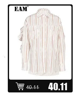 [EAM] Women Coffee Color-block Big Size Long Sweater Dress New Turtleneck Long Sleeve Fashion Tide Spring Autumn 2026 1DJ2393