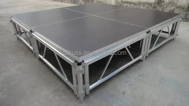4*8 ft Easy-install Mobile Foldable Aluminum Stage Platform for Events