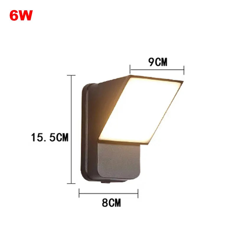 Led Bedroom Headboard Stairs Balcony Background Aisle Waterproof Rotatable Wall Light