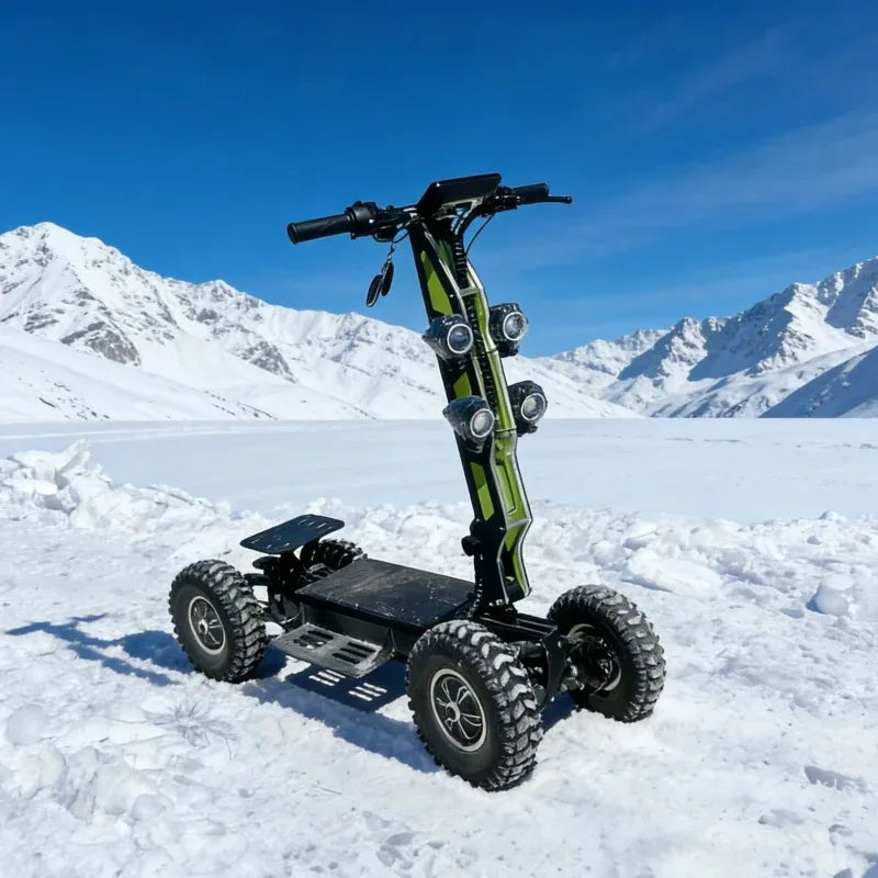 Off-road Vehicle Snowmobile 4x4 40AH Tilt Body Electric Scooter All Terrain Golf Cart