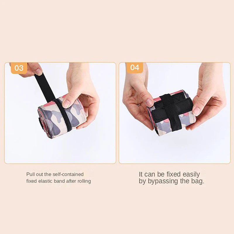 Portable Shopping Bag Large Capacity Foldable Storage Shoulder Bag Travel Handbags With Handle Outdoor EDC Camp Beach Bag