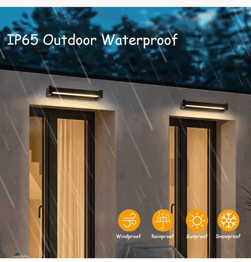 Outdoor Wall Lamps IP65 Waterproof LED Adjustable Angle Aluminum Wall Lights Garden Patio Doorway Home Minimalist Decor Lighting