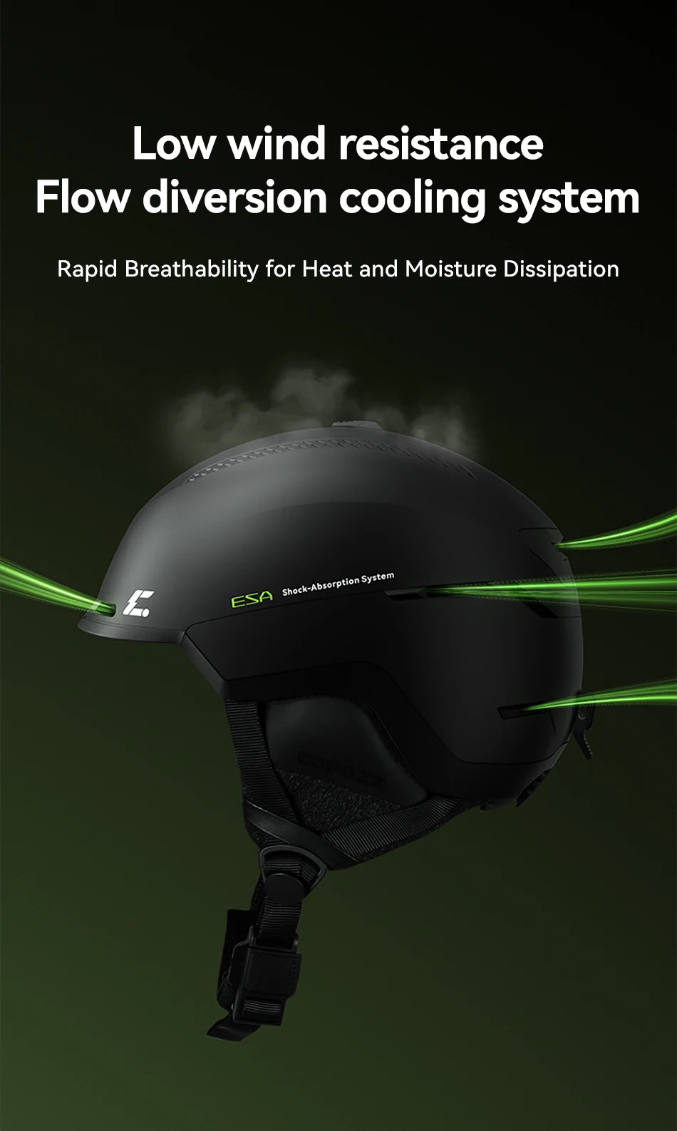 COPOZZ Winter Adult Ski Helmet Outdoor Anti-impact REECCO Positioning Rescue System Breathable Women Men Ski Safety Helmet