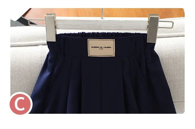 2026 New Summer Teenage Girls Clothing Sets Children Short Sleeve Top Shorts Two Piece Set Kids Casual Oufits School Clothing