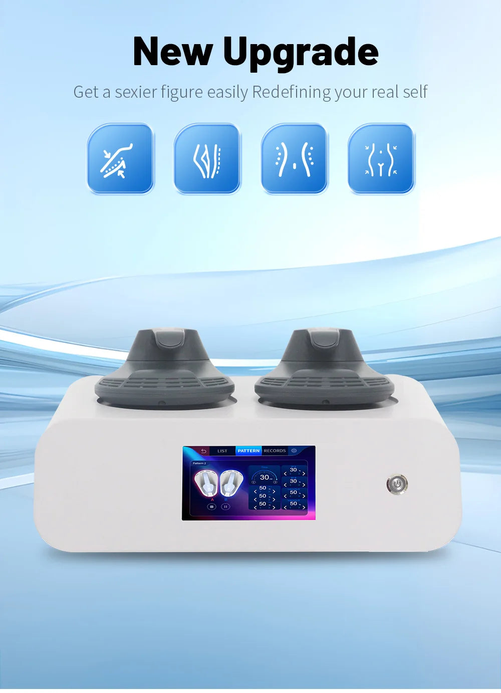 Myoslim Muscle Stimulator RF EMS Body Sculpt 15T 6500W NEW Portable Machine Slimming Weight Lose Electromagnetic