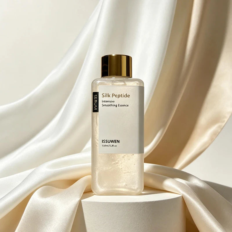 Korean Silk Peptide Facial Essence Toner Relieve Skin Sensitivity Dryness Quick Absorb Non-greasy Hydrating Lock Skin Moisture