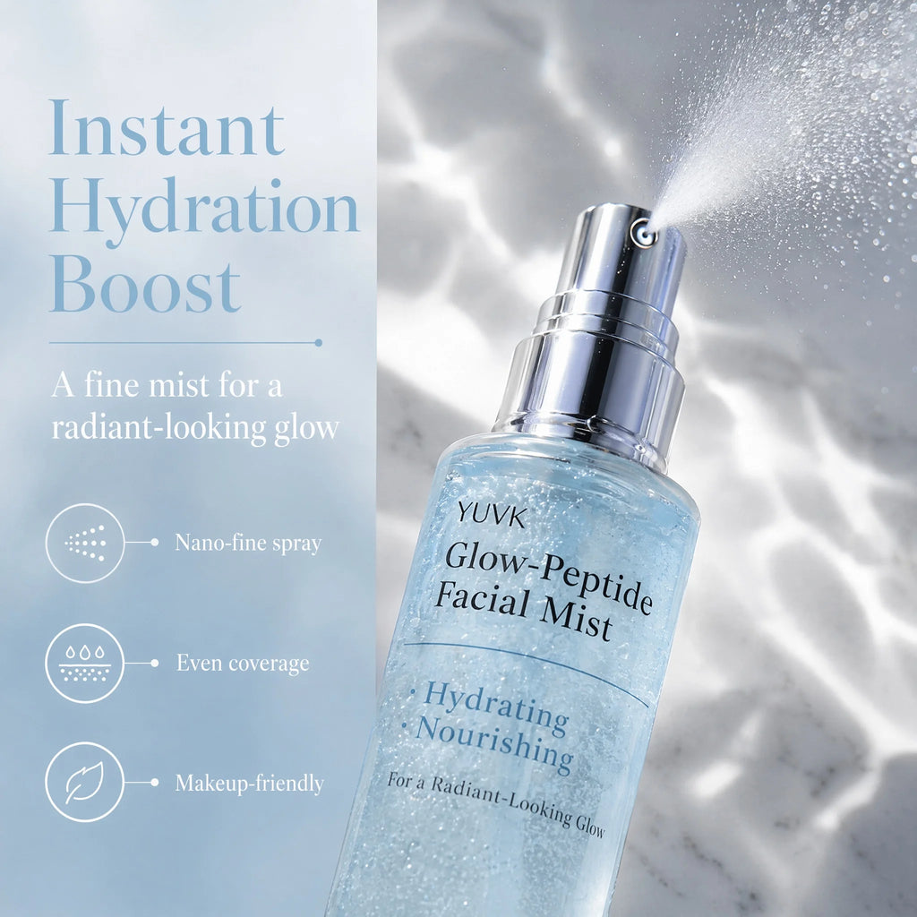 YUVK Moisture Lock Hydrolyzed Collagen Spray  Even Coverage Nano Mist for Soft Supple Skin 100ML