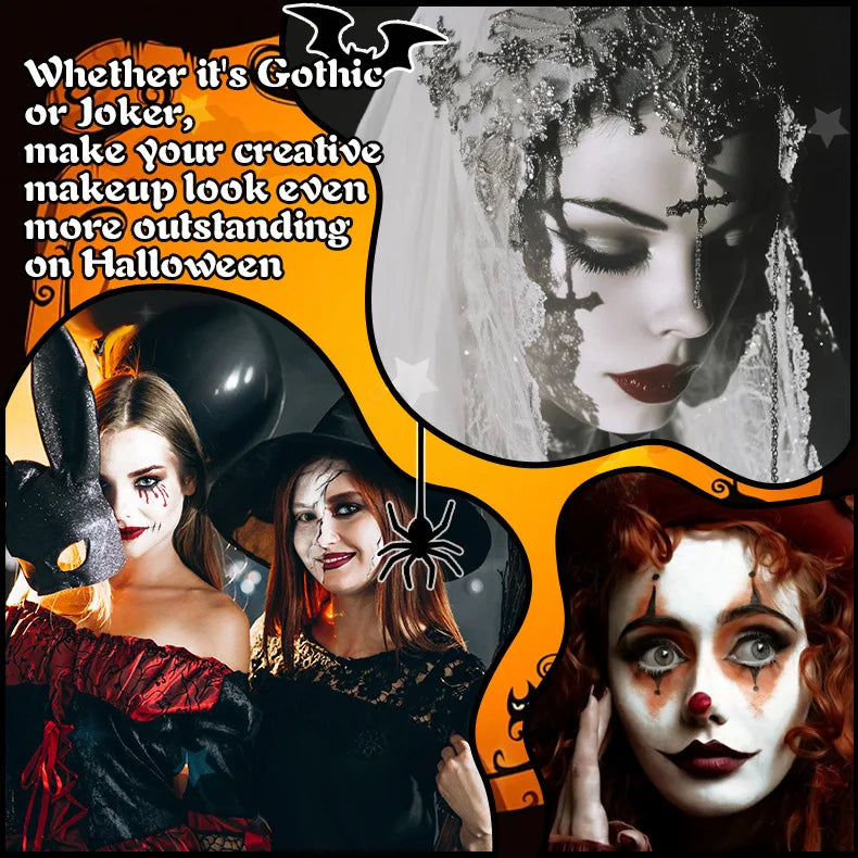 White Foundation for Halloween Makeup –Full Coverage Matte Face Paint for Cosplay Clown Vampire Skull,Non-Toxic Body Paint Cream