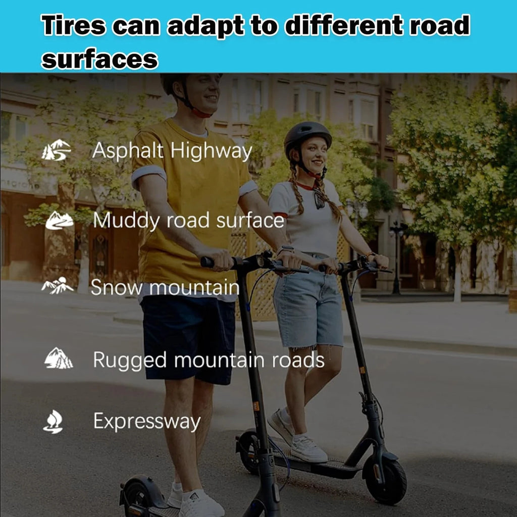 8.5" Outer Tire and Inner Tube for Xiaomi M365 Pro 2 Mi 1S Electric Scooter,Front Rear Wheel Replacement Inflatable Rubber Tires