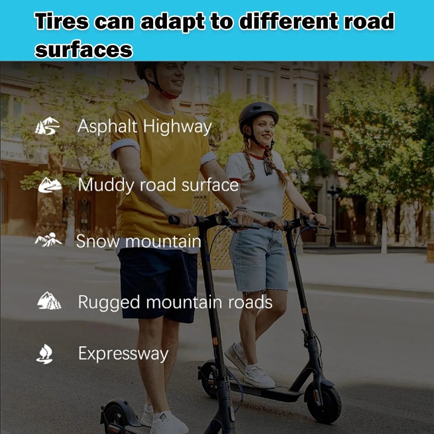 8.5" Outer Tire and Inner Tube for Xiaomi M365 Pro 2 Mi 1S Electric Scooter,Front Rear Wheel Replacement Inflatable Rubber Tires