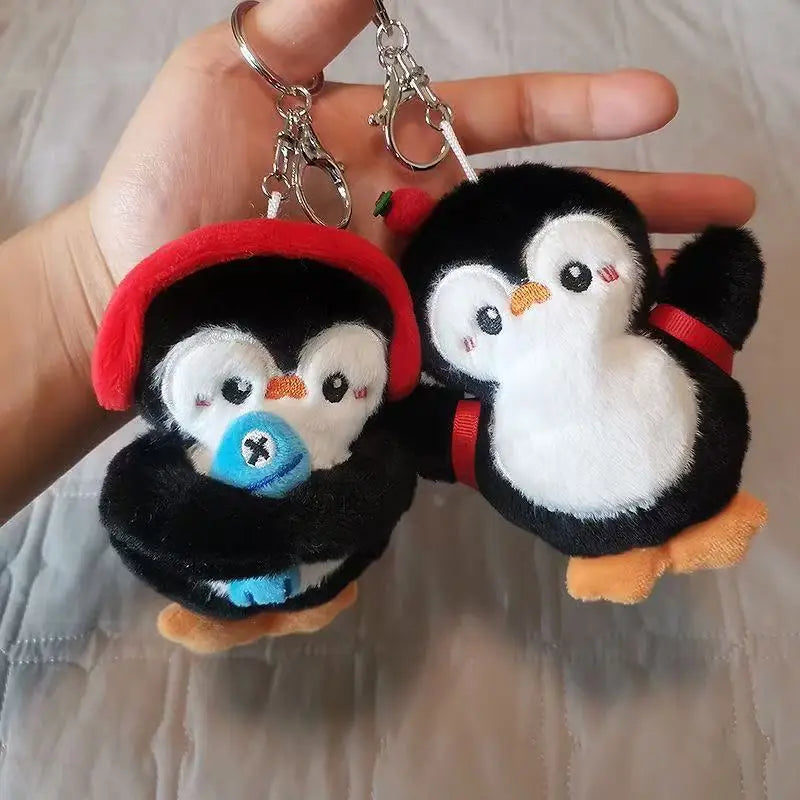 Squeaky Penguin Backpack Hanging Keychains Plush Dolls Ideal for Girls and Couples to Decorate School Bags and Backpacks