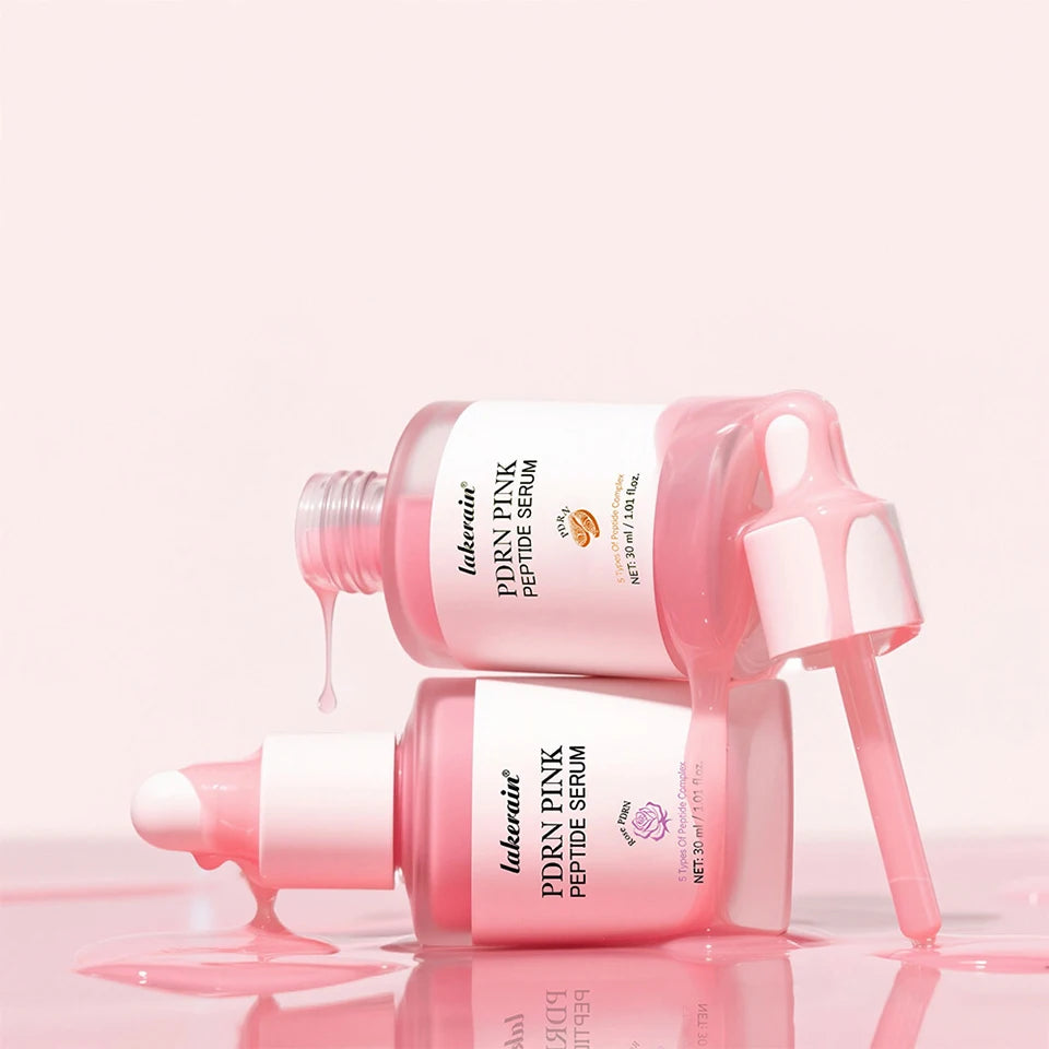 2pcs Salmon PDRN Pink Peptide Facial Serum & PDRN Pink Collagen Volume Multi Balm Deep Hydration Moisturization Plump Skin Care