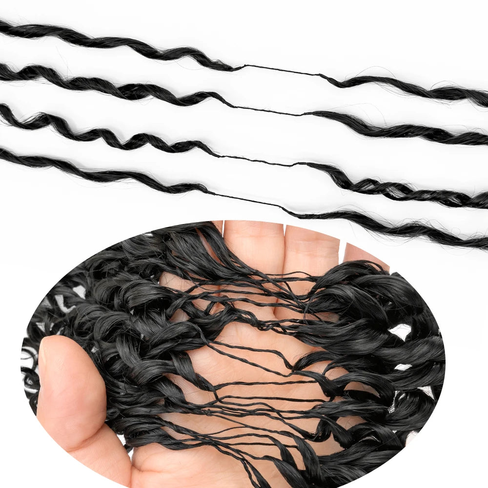 12A Burmese Curly Crochet Human Hair Bundle Pre-Separated Feather Crochet Hair Invisible Crochet Hair Extensions Wholesale Sales