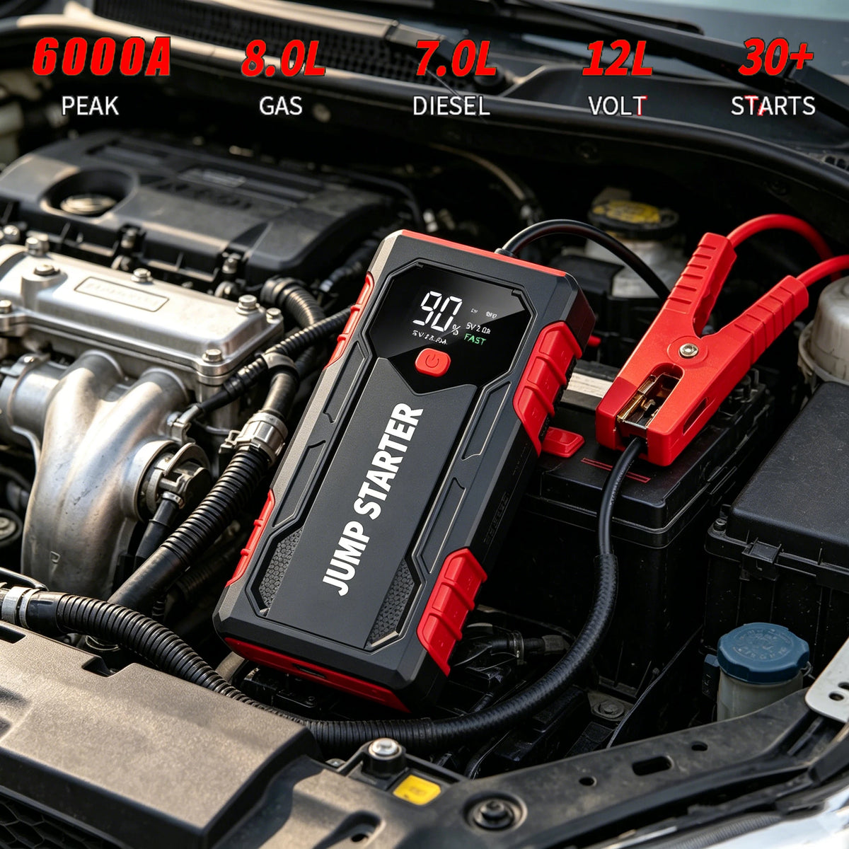 Portable Auto Jump Starter Power Bank Starting Device For 12V Emergency Car Battery Booster Starter Charger