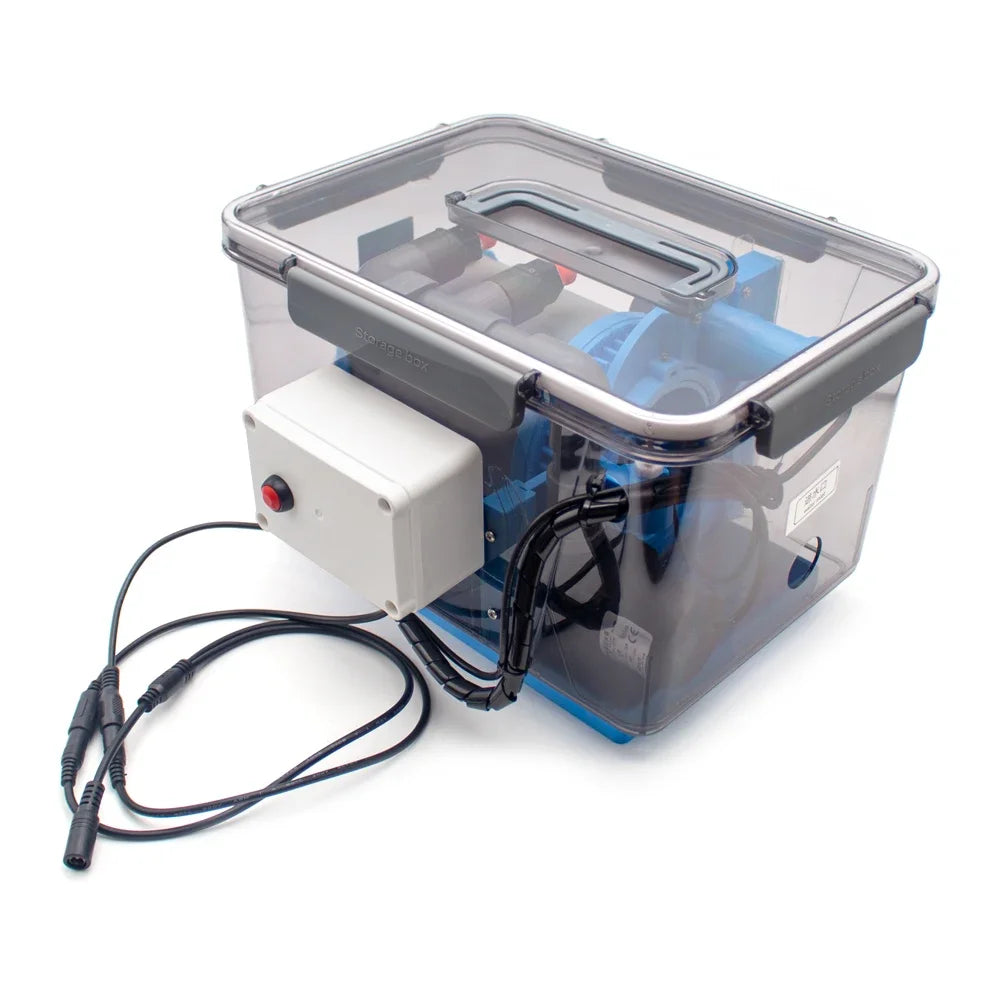 110-220V Automatic Backwash Filter, Rotary Drum Microfilter for Fish Ponds & Aquariums, 200 Mesh Stainless Steel Screen