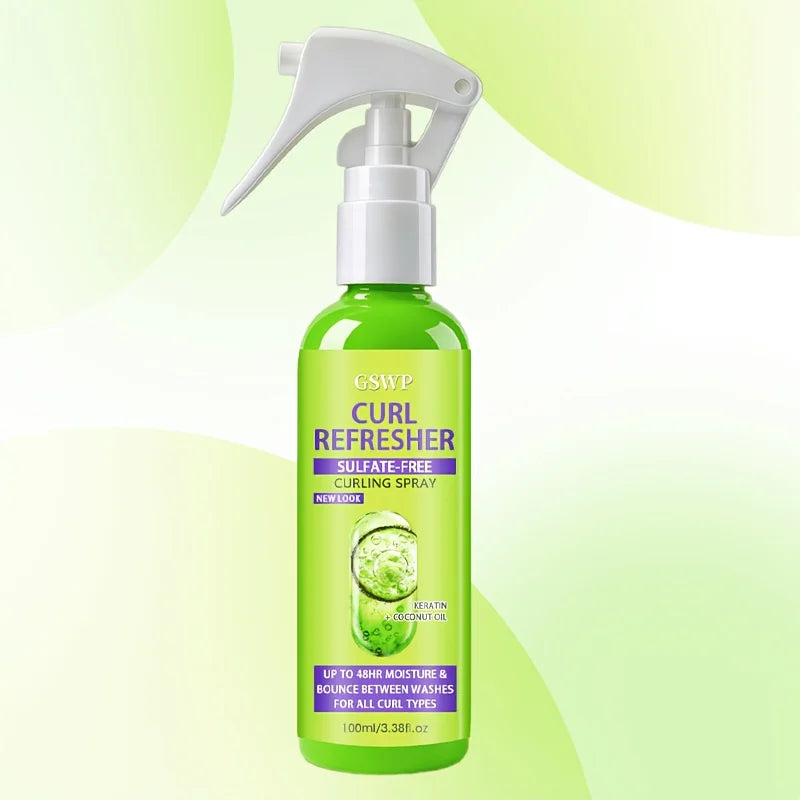 GSWP CURL REFRESHER SPRAY, Up to 48 Hours of Moisture and Bounce. Suitable for All Types of Curly Hair and Styling. 100ml/200ml