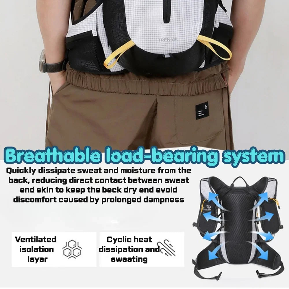 20L Hiking Cycling Backpack Lightweight  Waterproof Hydration Backpack Breathable Outdoor Sport Bag for Climbing Travel Hiking