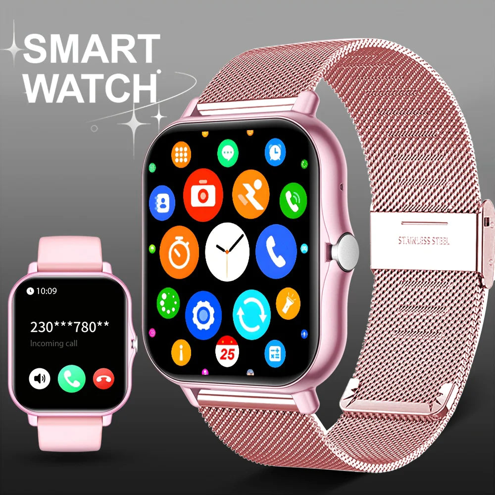 [Smart Watch, Wireless] Wireless Men'S And Women'S Smart Watch, 1.83-Inch Full Screen Touch, Dialing/Answering Calls, Pedometer
