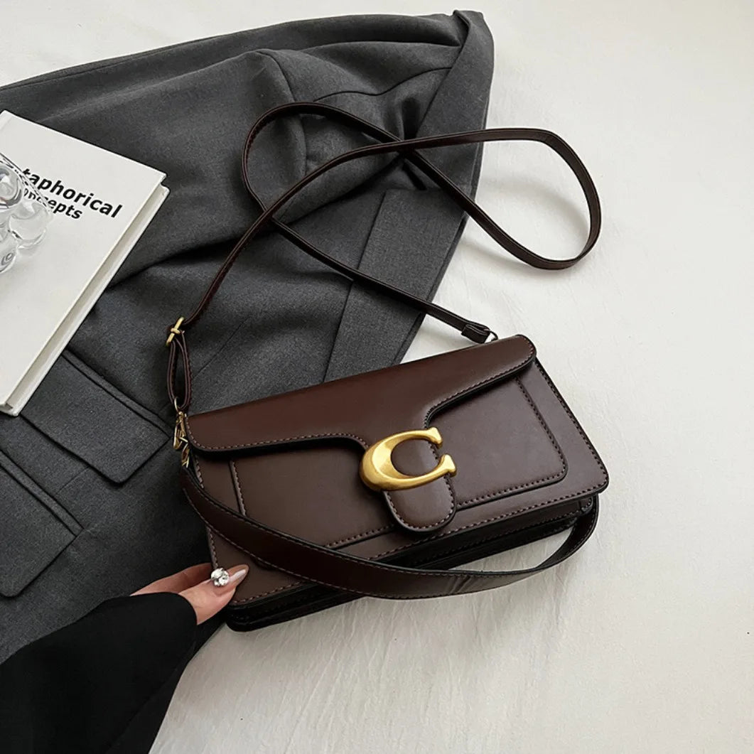 2026 new European retro classic fashionable versatile chain flap crossbody bag, suitable for women to match