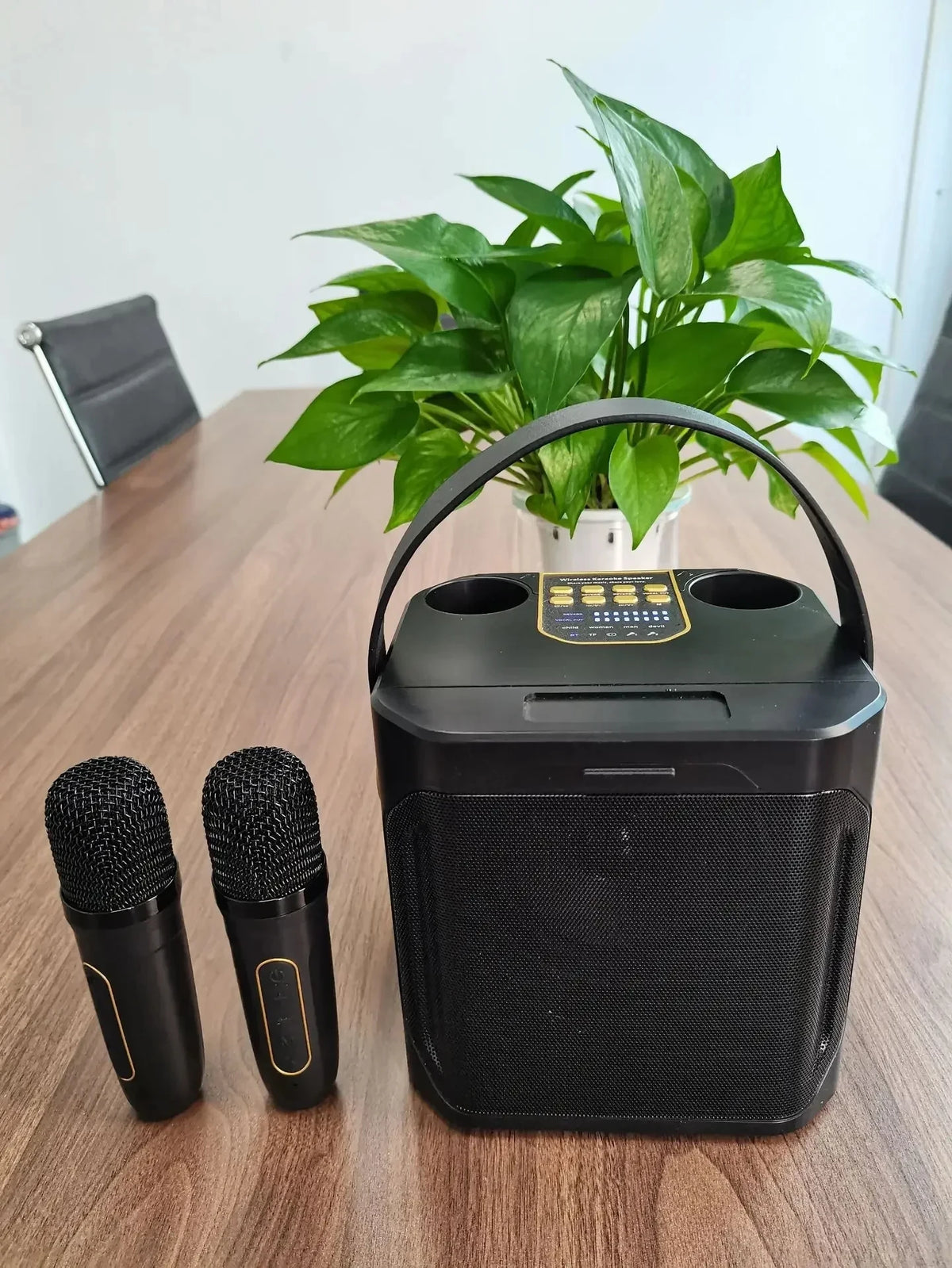 Wireless Subwoofer Portable Powerful Karaoke Bluetooth Speaker With Microphone Sound Box Music Machine High Power Caixa De Som
