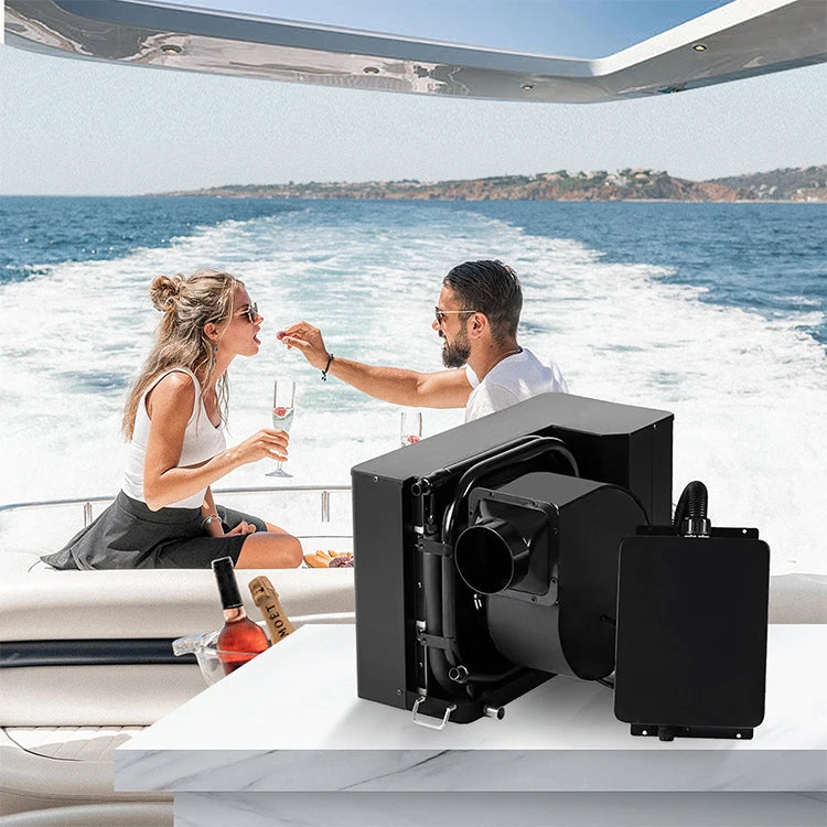 110V DC 60HZ Marine Air Conditioner for Boats 9000BTU R-410A Refrigerant Water Cooling System