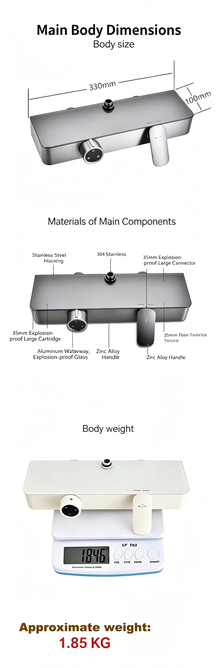 Household Bathroom Shower Set Gray Rainfall Shower Faucet Set Apartment Hotel Bathtub Showers Multifunction Pressure Showerhead