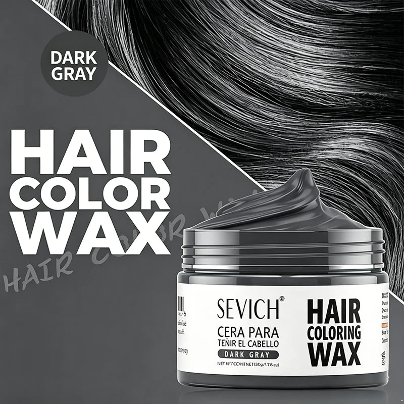 Valentine's Day DIY Hair Dyed Mud Halloween One-Time Hair Coloring Wax Hair Colour Cream for Eyebrow Beards Coloring Styling