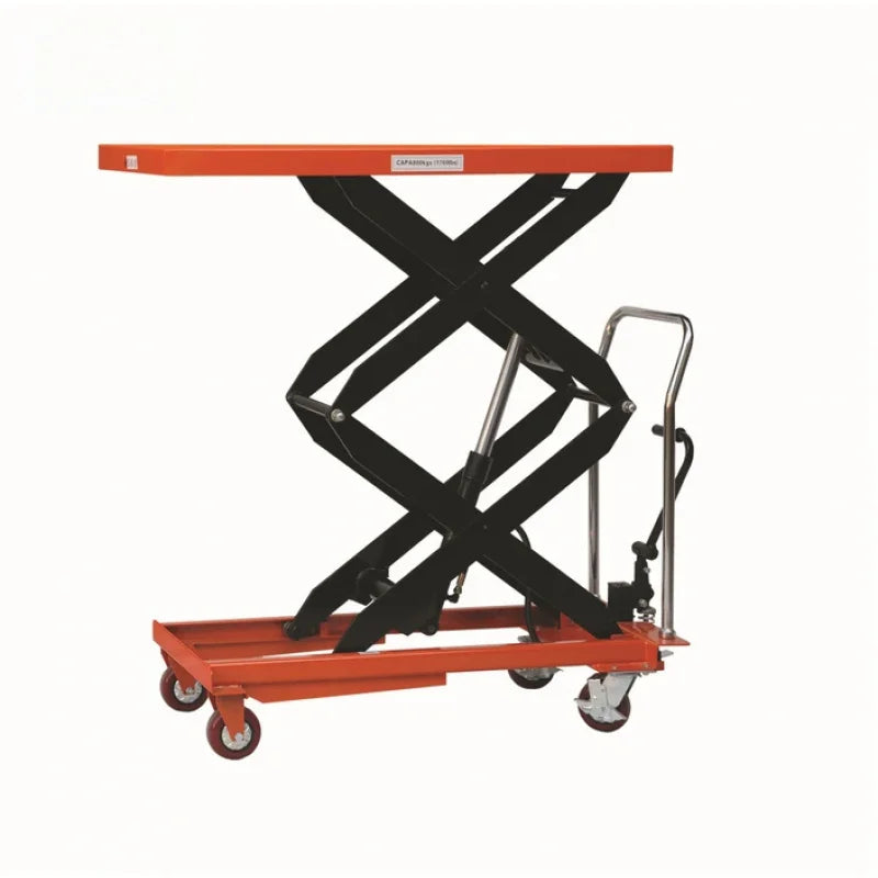 Mobile Manual Hydraulic Lifting Platform Scissor Small Lift Hand Cart
