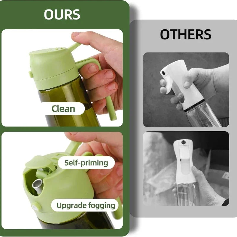 Oil Bottle Oil Spray for Cooking Household Kitchen Spray Olive Oil Barbecue Fat Control Food Grade Spray Pot Kitchen Gadgets